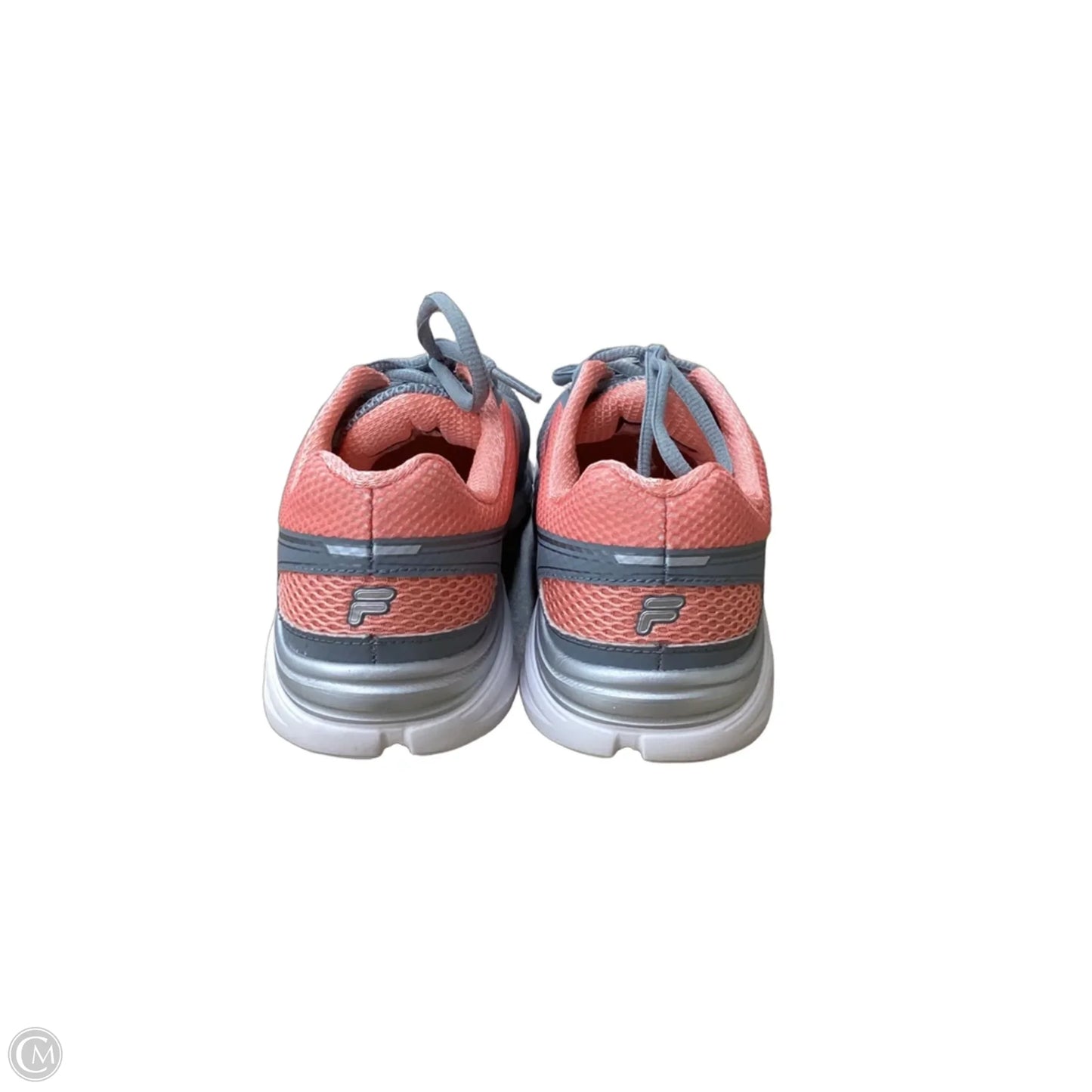 Shoes Athletic By Fila In Grey & Orange, Size: 7