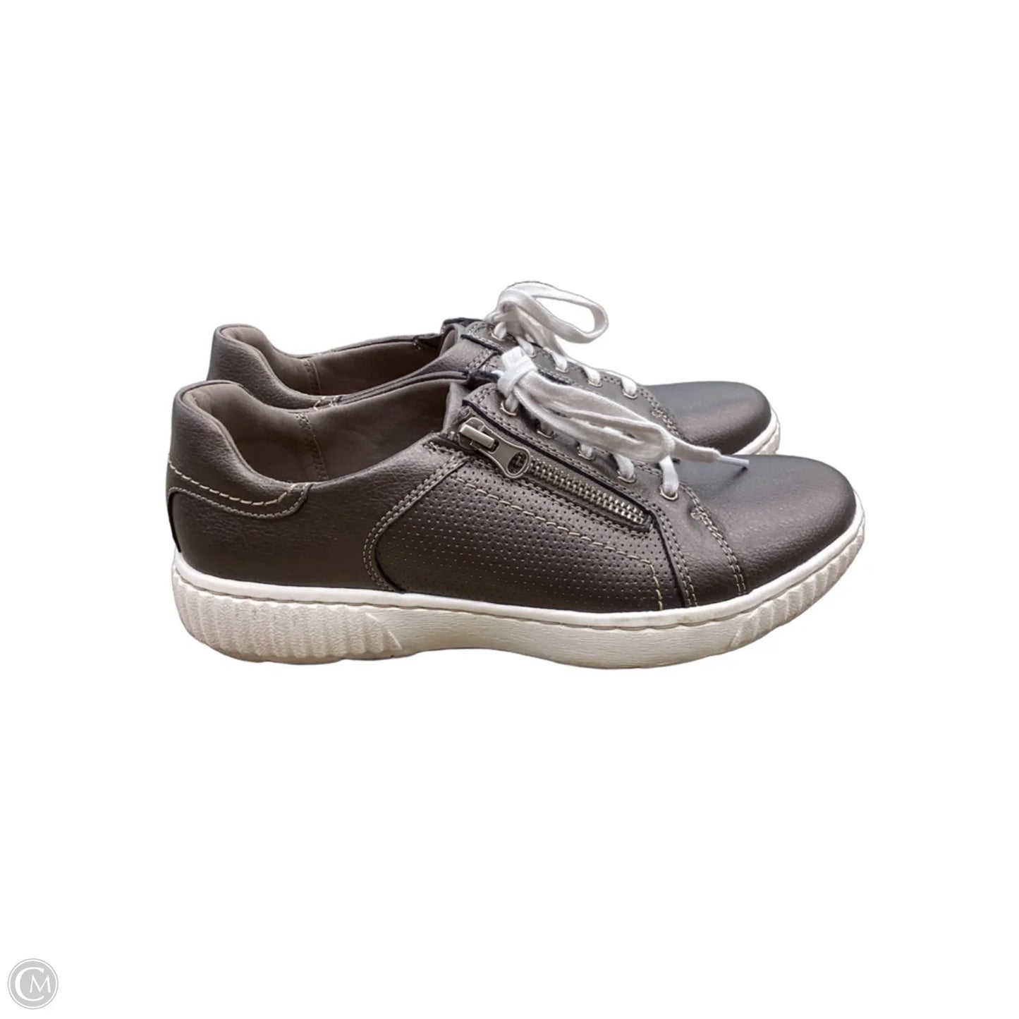 Shoes Sneakers By Clarks In Bronze, Size: 7.5