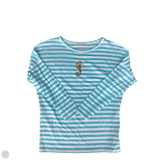 Top Long Sleeve Designer By Lilly Pulitzer In Striped Pattern, Size: L