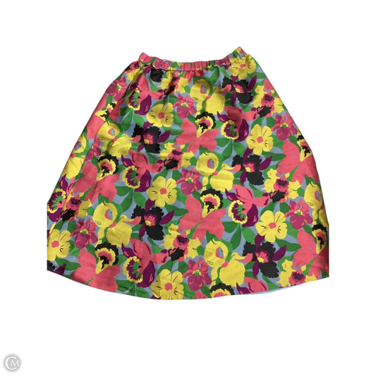 Skirt Designer By Kate Spade In Floral Print, Size: Xl