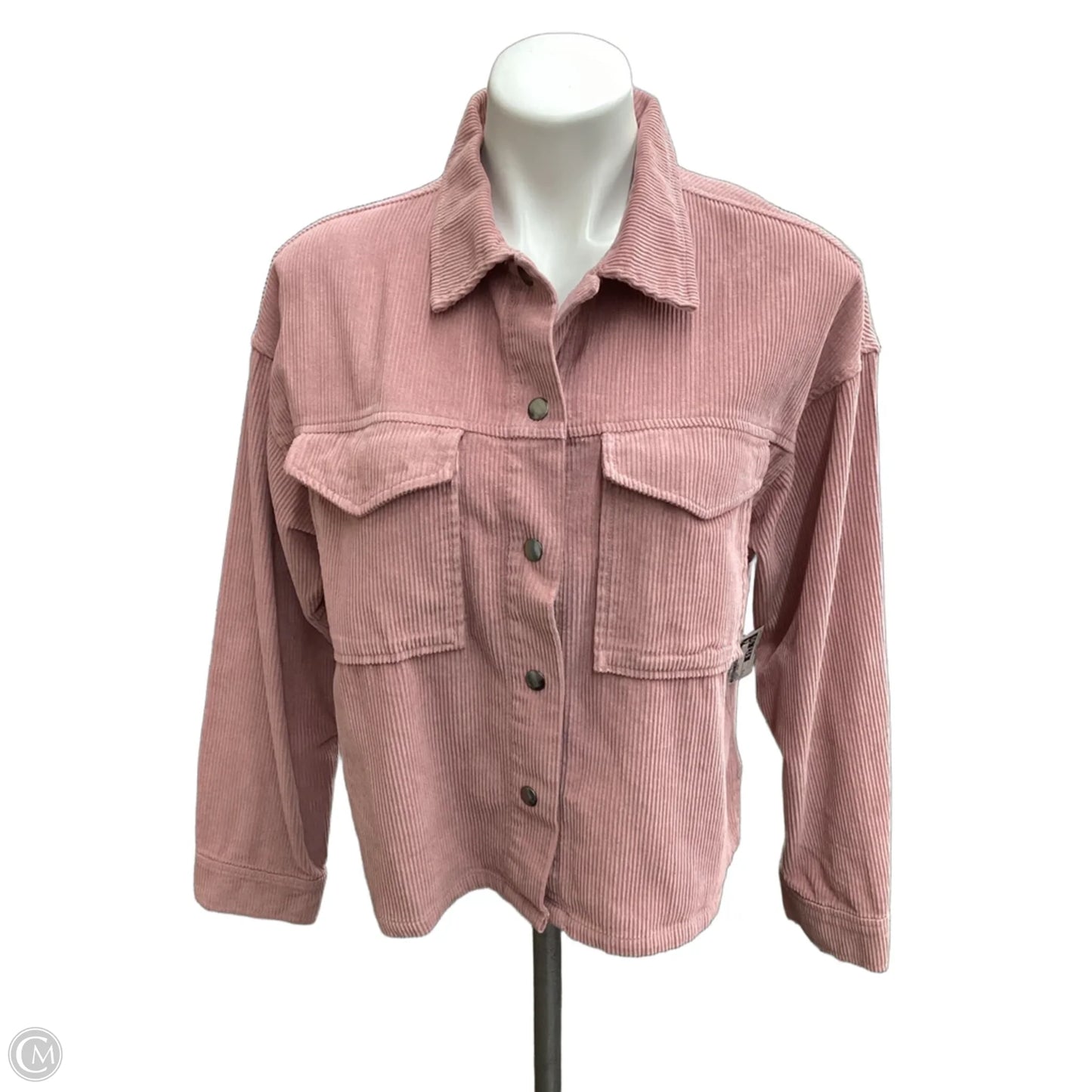 Jacket Shirt By Celebrity Pink In Pink, Size: S