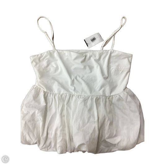 Blouse Sleeveless By Lush In White, Size: L
