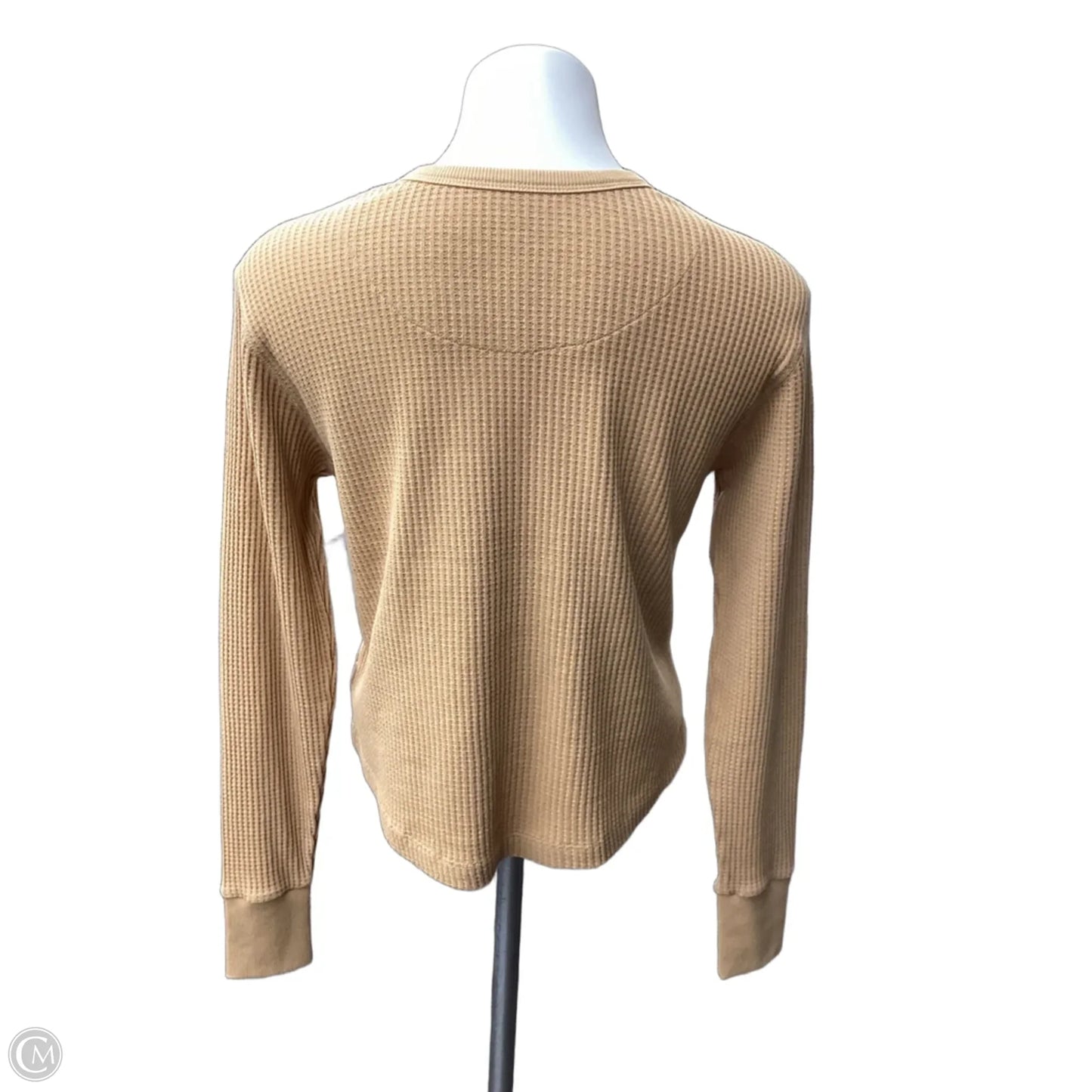 Top Long Sleeve By Clothes Mentor In Tan, Size: S