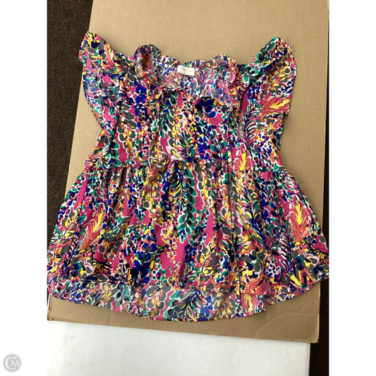 Blouse Short Sleeve By Hailey & Co In Floral Print, Size: M