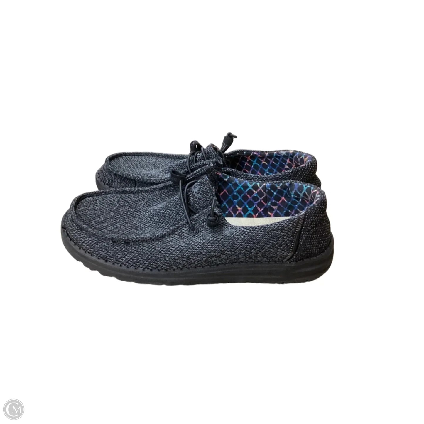 Shoes Flats By Hey Dude In Black, Size: 9