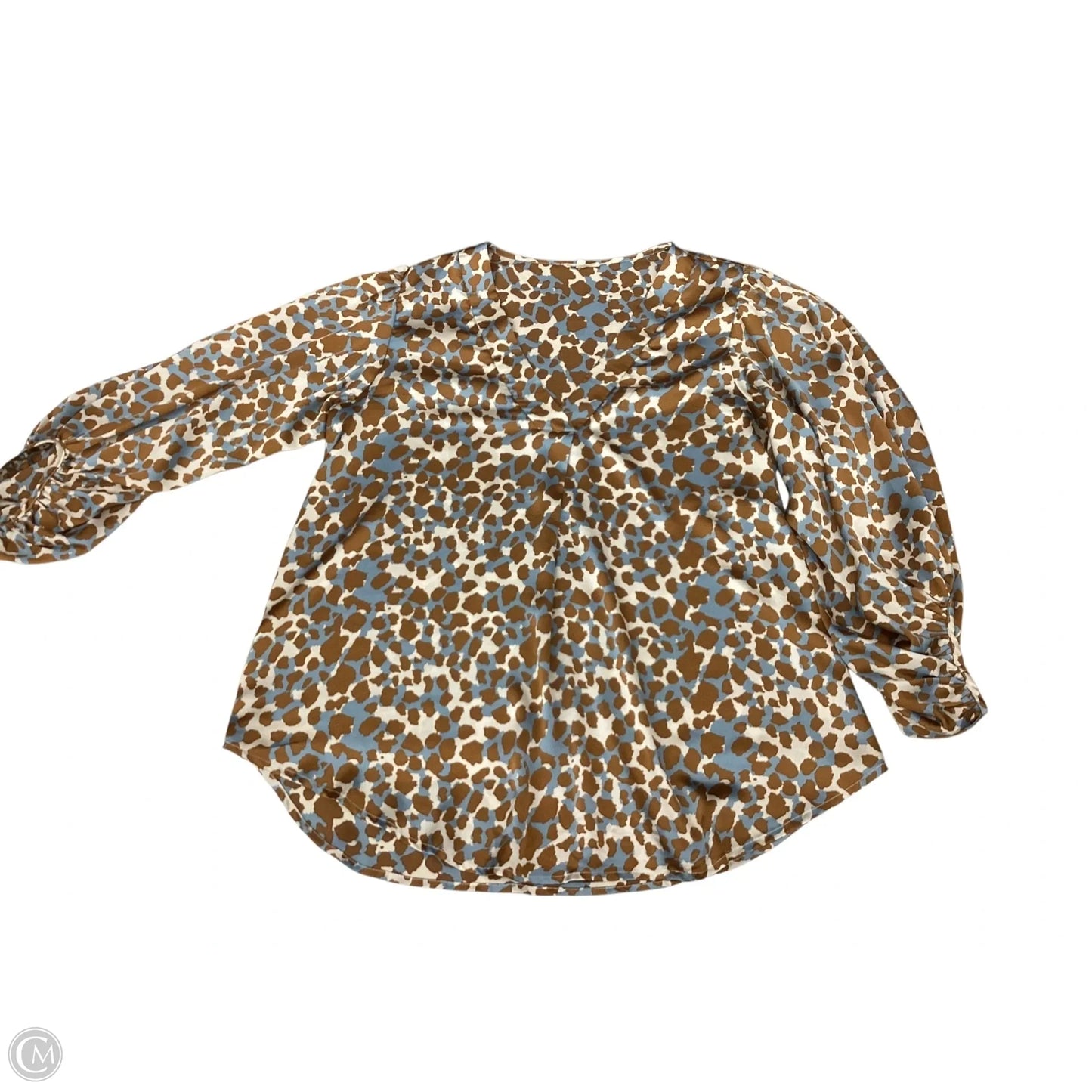 Blouse Long Sleeve By Jodifl In Multi-colored, Size: L