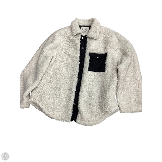 Jacket Puffer & Quilted By Dylan In Cream, Size: M