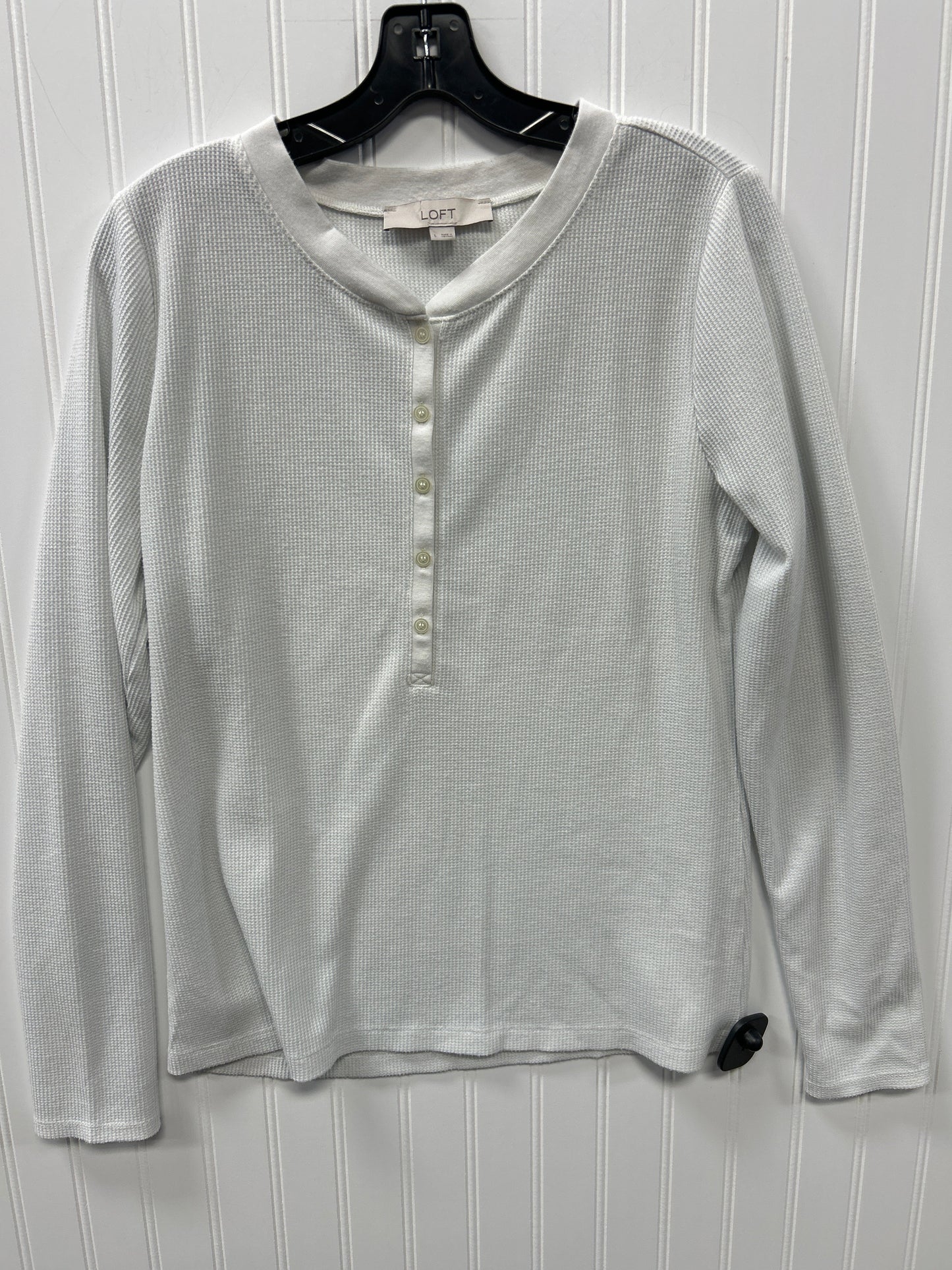 Top Ls By Loft In Grey, Size:L