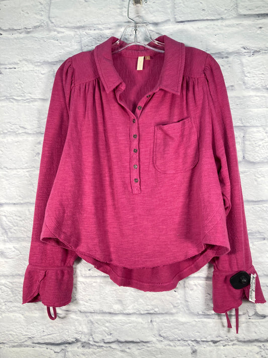 Pink Top Long Sleeve Pilcro, Size M