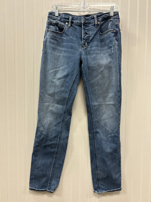 Jeans Skinny By Silver In Blue Denim, Size:8