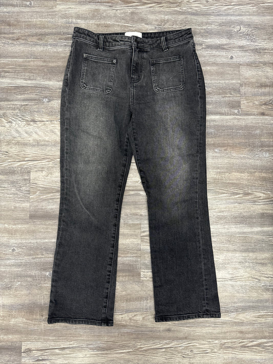 Black Denim Jeans Designer Current Elliott, Size 6