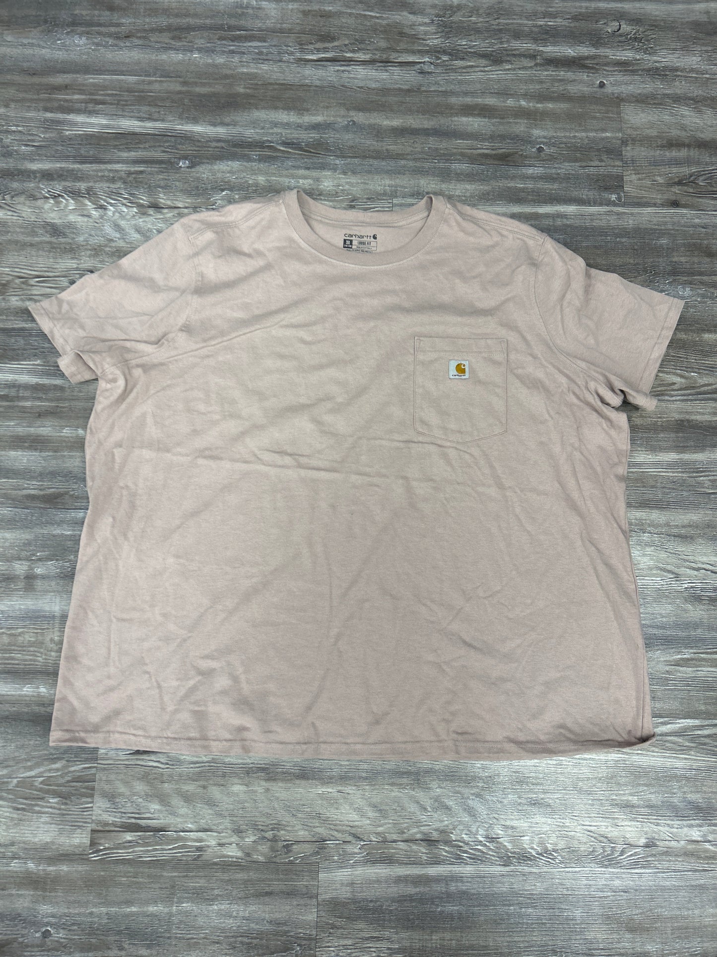 Top Short Sleeve By Carhartt In Pink, Size: 3x
