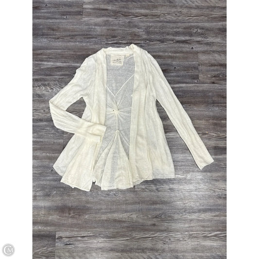 Sweater Cardigan By Anthropologie In White, Size: M