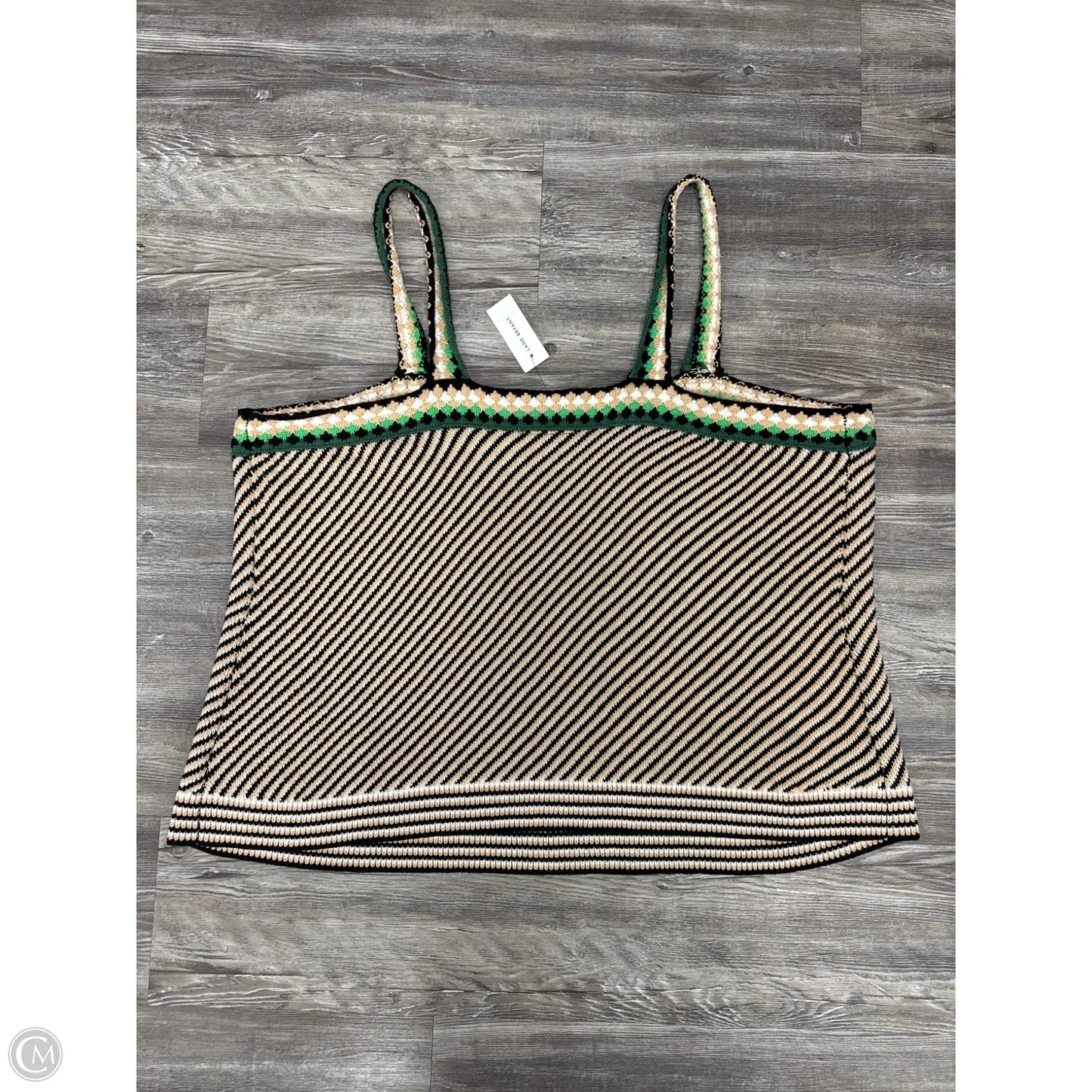 Top Sleeveless By Lane Bryant In Black & Tan, Size: 26/28