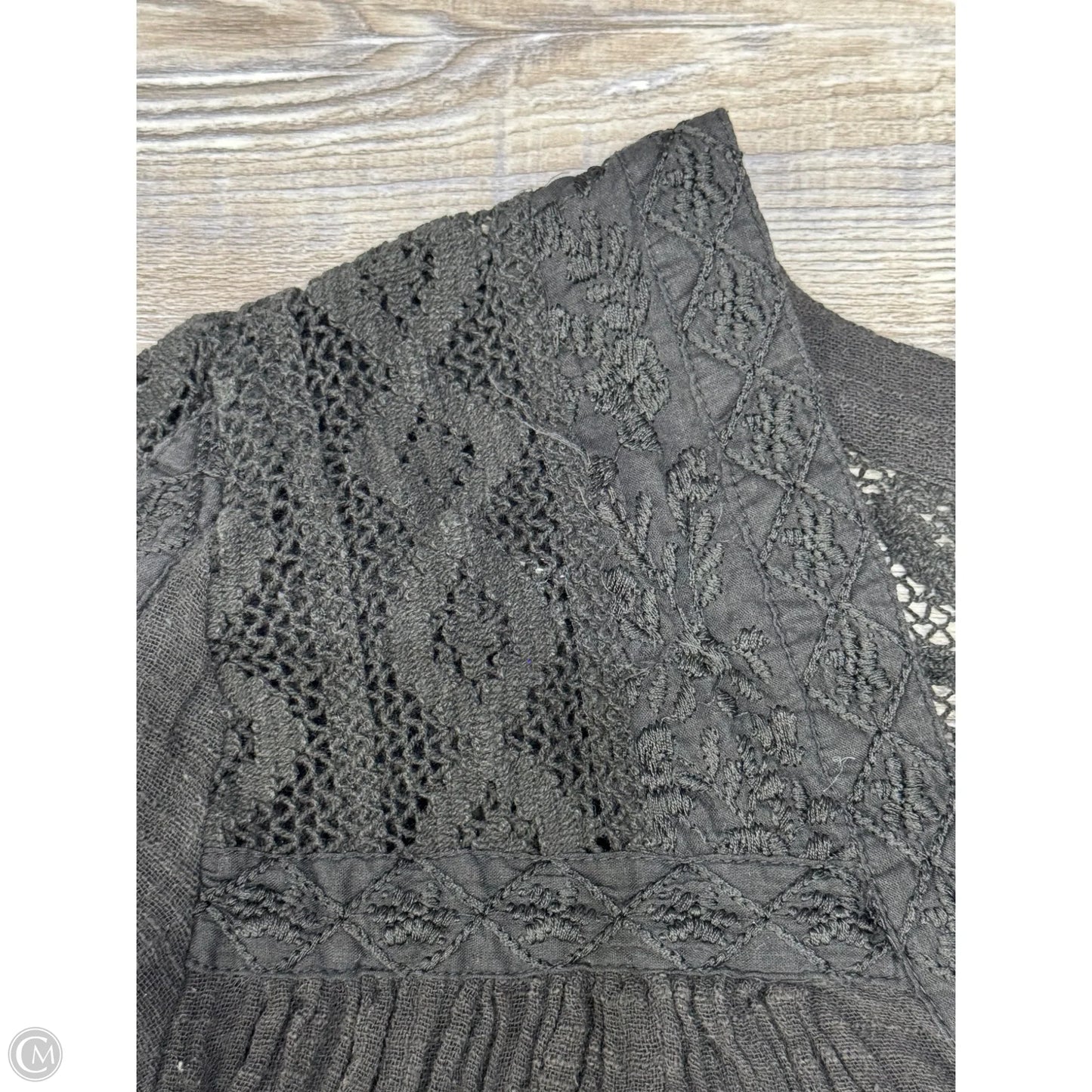 Top 3/4 Sleeve By Free People In Black, Size: Xs