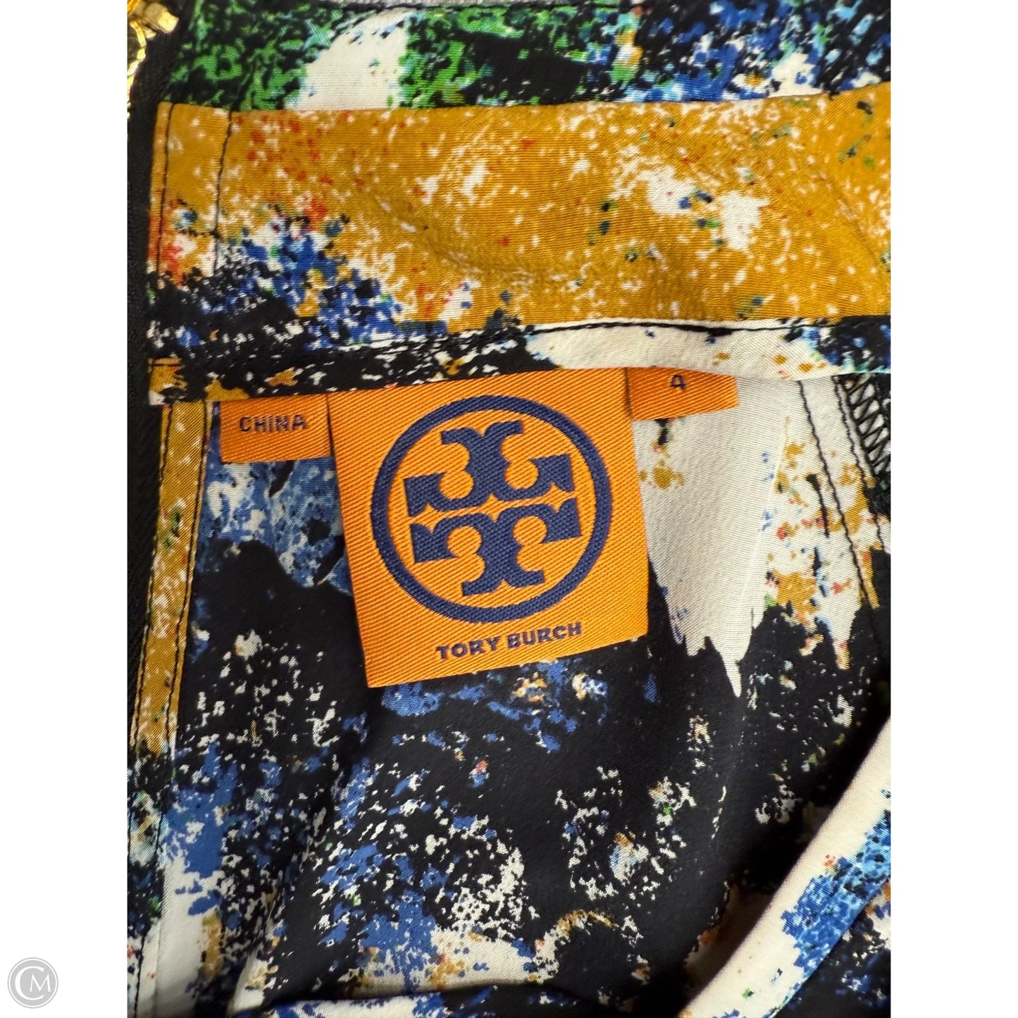 Top Long Sleeve Designer By Tory Burch In Multi-colored, Size: 4