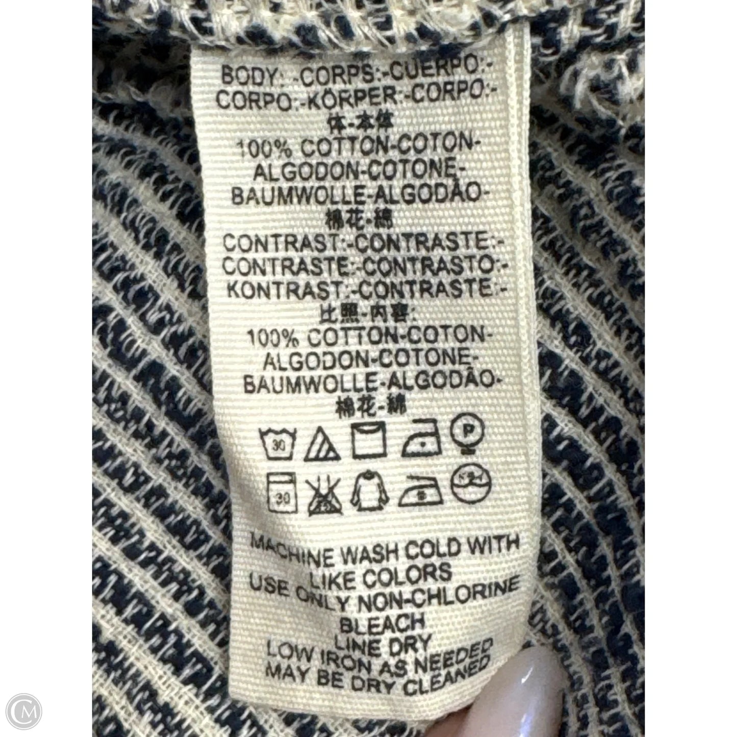 Pants Cropped By Free People In Blue & White, Size: 6