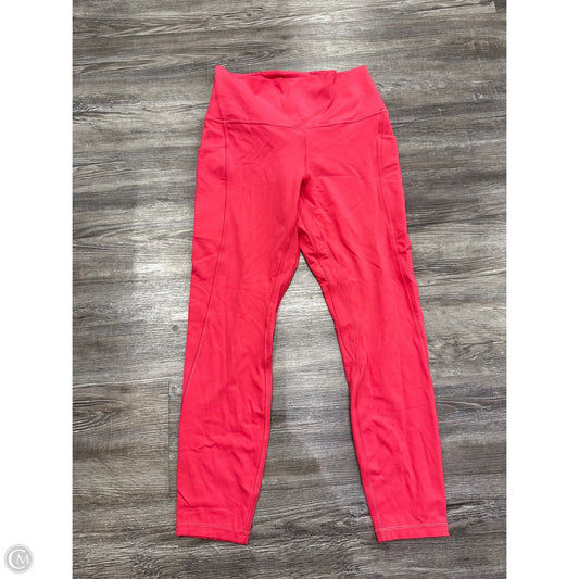 Athletic Leggings By Lululemon In Pink, Size: 8