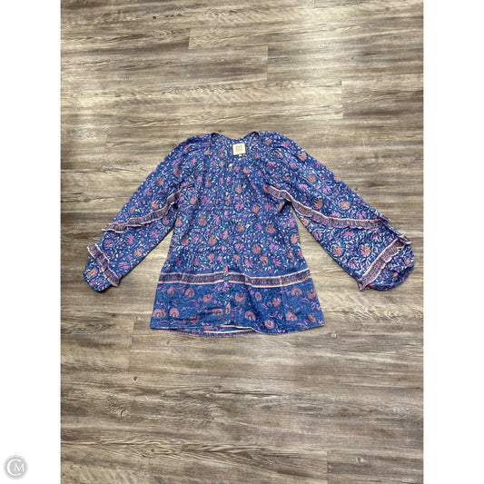 Top Long Sleeve Designer By Bell In Blue, Size: M