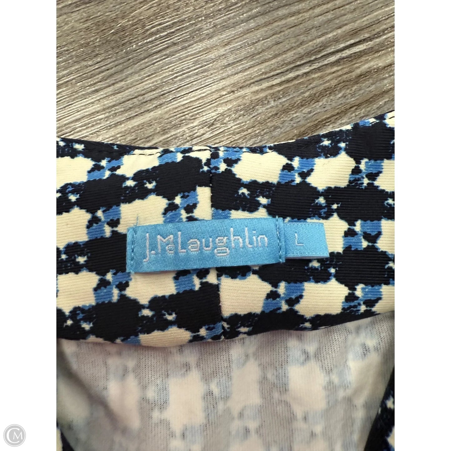 Dress Casual Midi By J Mclaughlin In Blue & White, Size: L