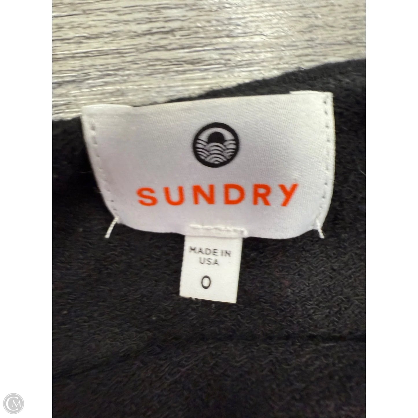 Sweatshirt Crewneck By Sundry In Black & White, Size: Xs