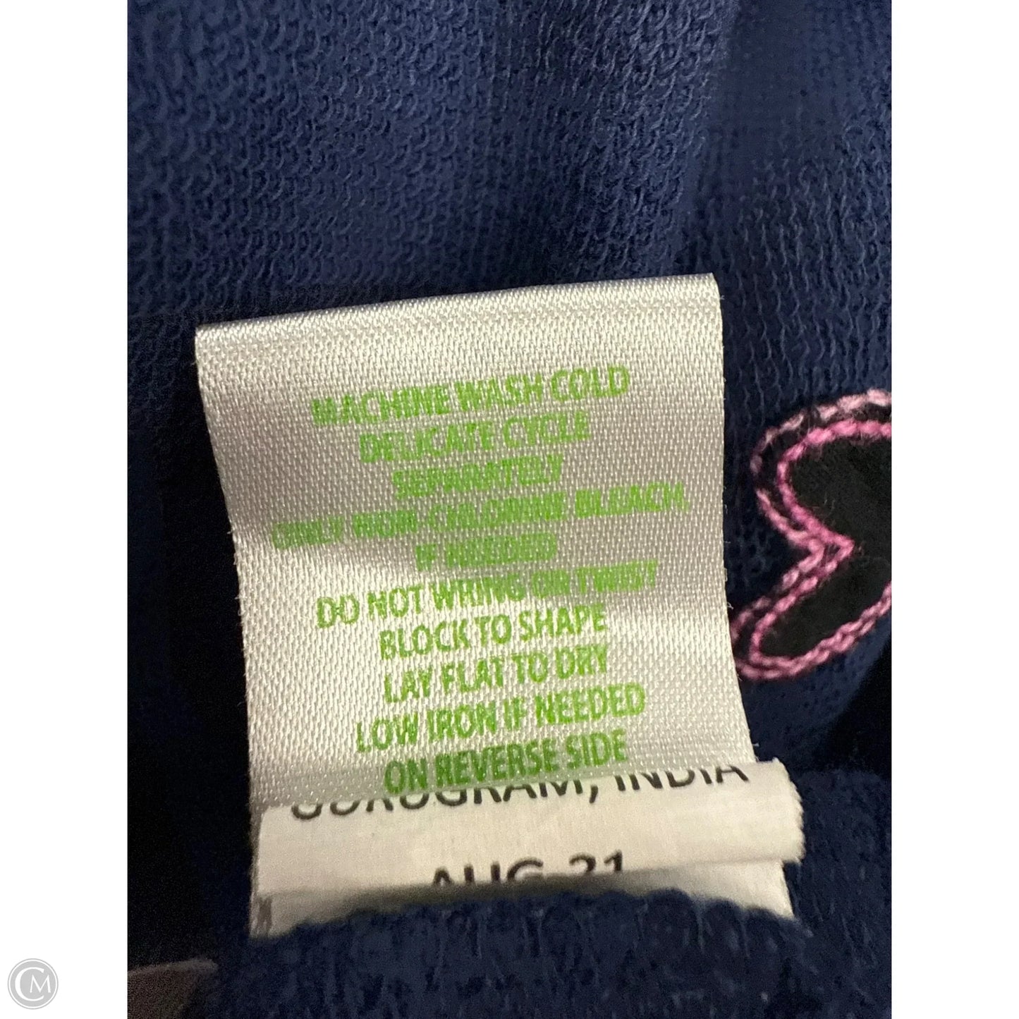 Top Long Sleeve Designer By Lilly Pulitzer In Blue & Pink, Size: Xxs