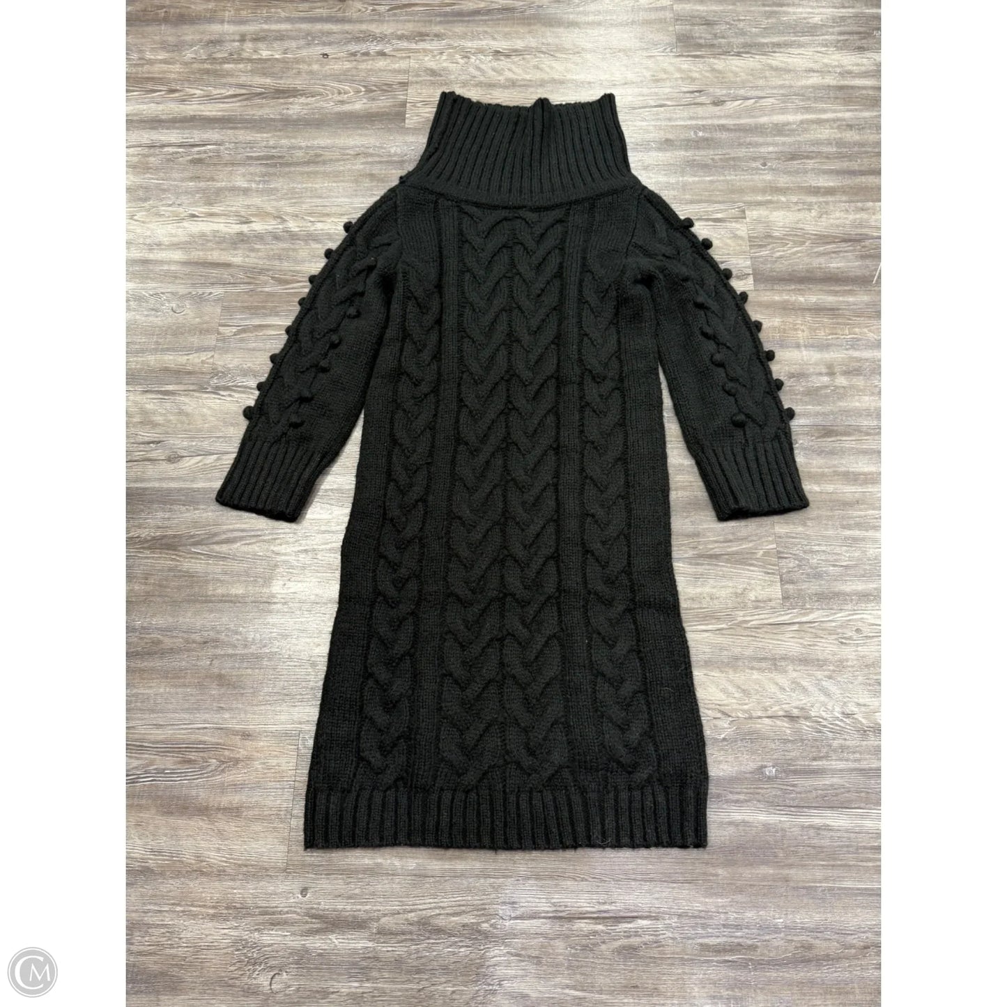 Dress Sweater By Farm Rio In Black, Size: M
