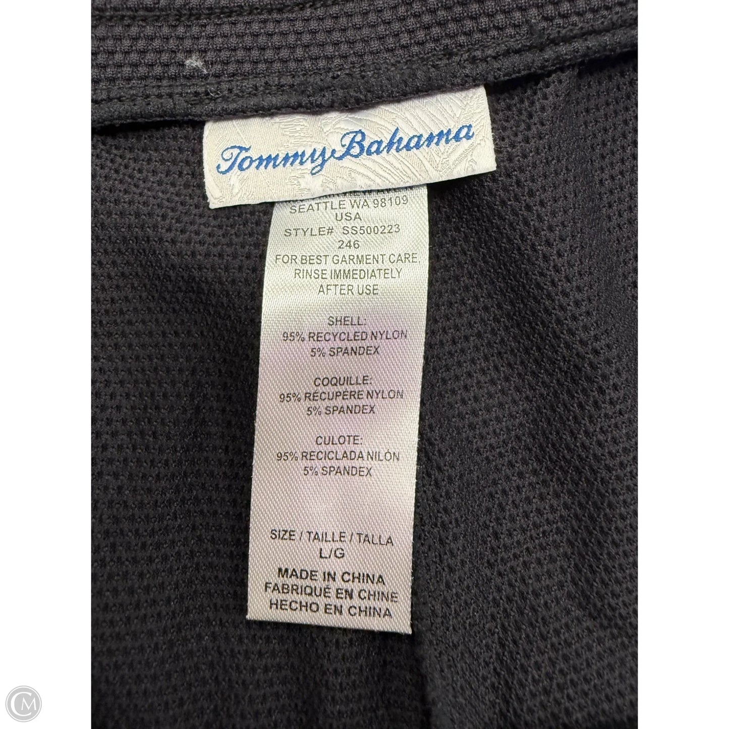 Shorts By Tommy Bahama In Black, Size: L
