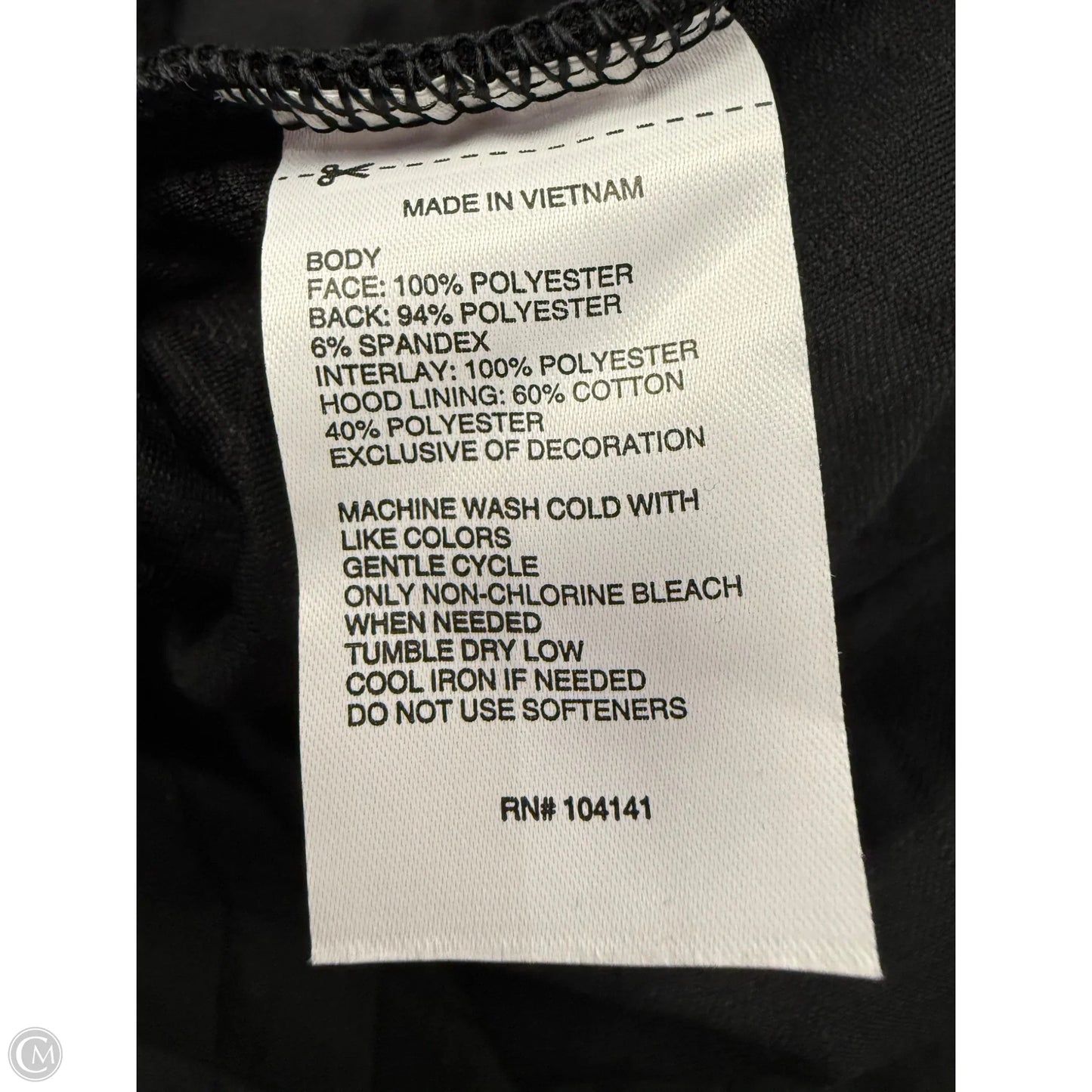 Athletic Jacket By Dsg Outerwear In Black, Size: M