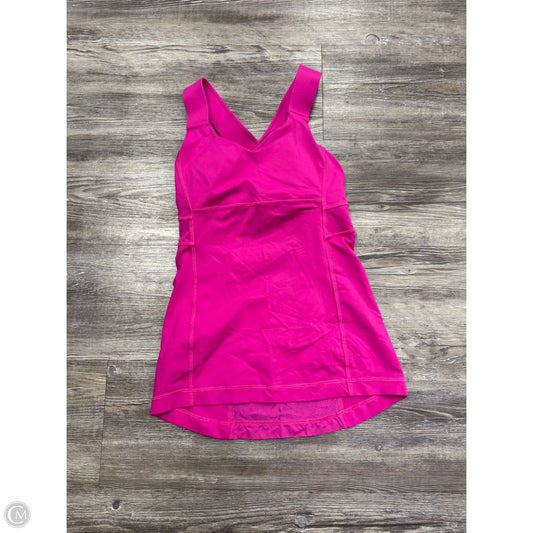 Athletic Tank Top By Lululemon In Pink, Size: Xs