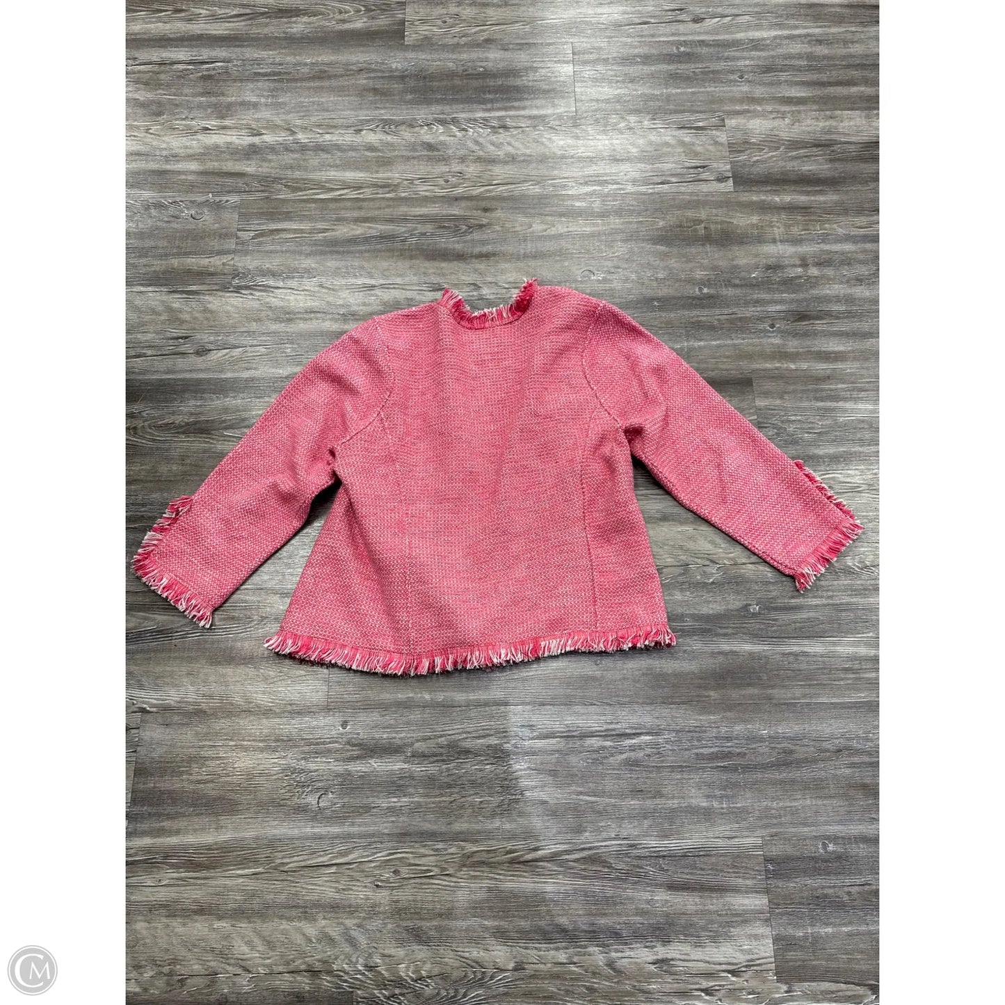 Jacket Other By Nic + Zoe In Pink & White, Size: 1x