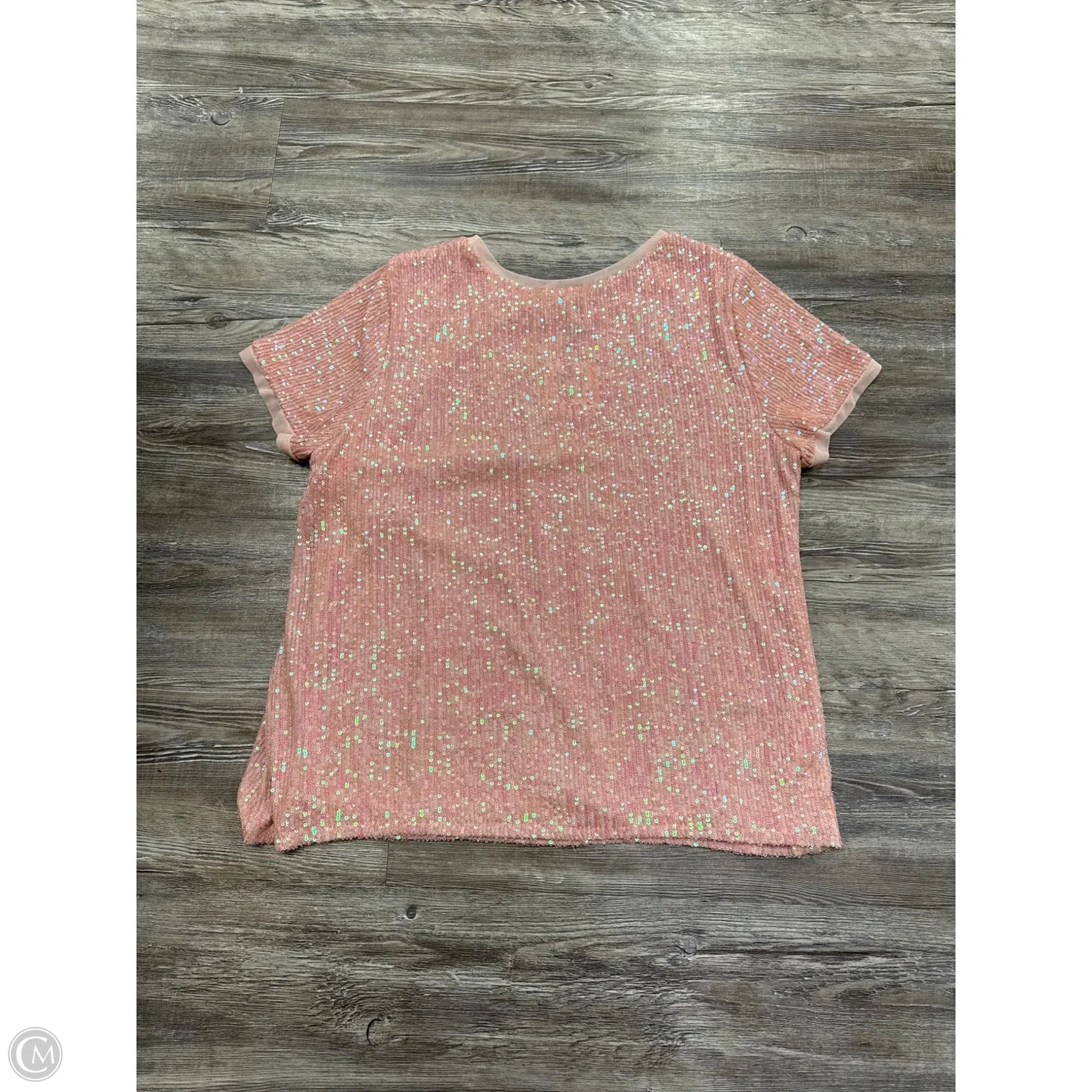 Top Short Sleeve By Anne Klein In Pink, Size: 1x