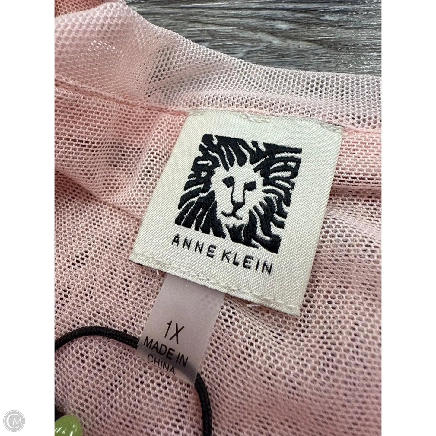 Top Short Sleeve By Anne Klein In Pink, Size: 1x