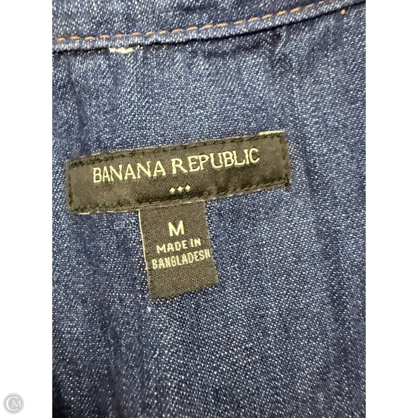 Jumpsuit By Banana Republic In Blue Denim, Size: M