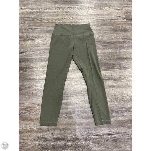 Athletic Leggings By Lululemon In Green, Size: 8