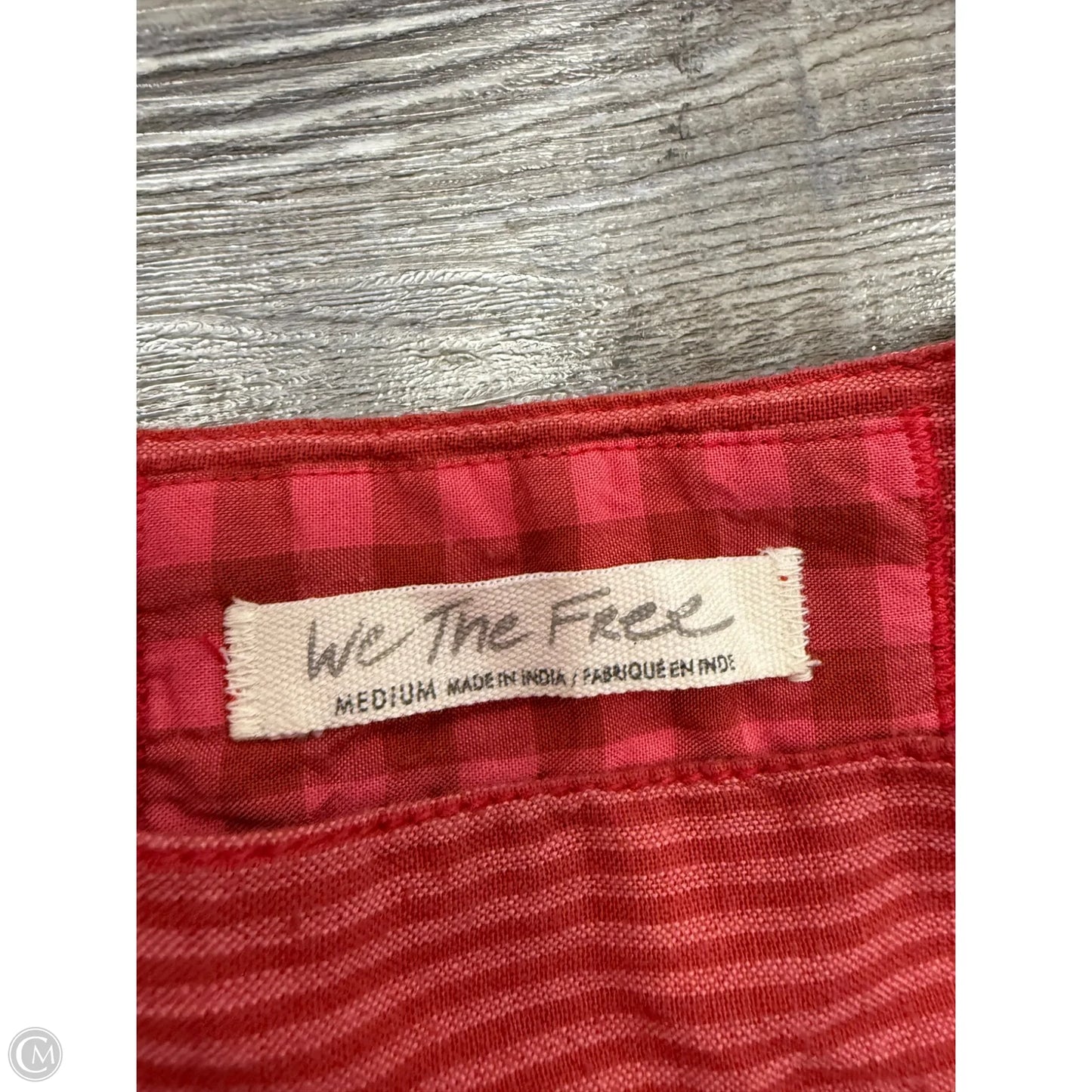 Top Short Sleeve By We The Free In Red, Size: M
