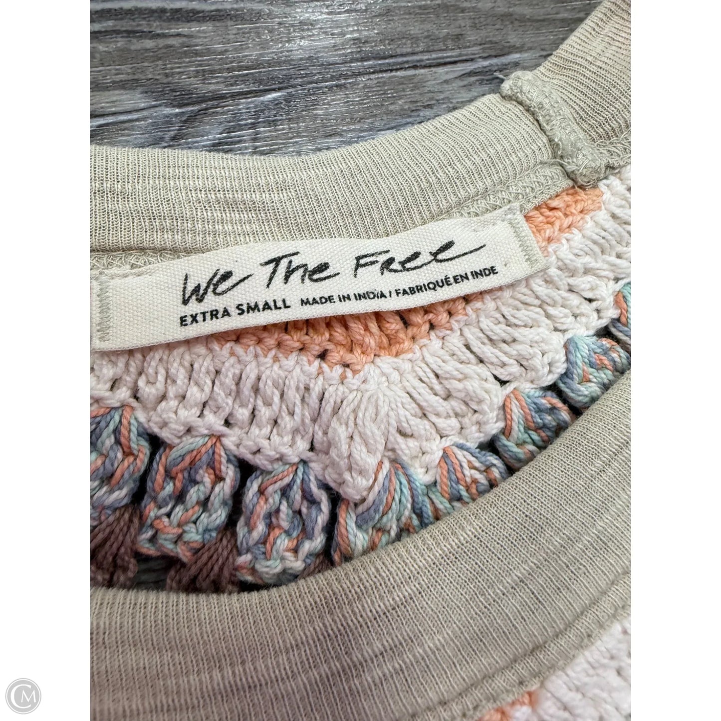 Top 3/4 Sleeve By We The Free In Tan, Size: Xs