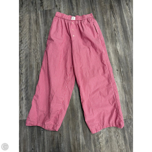 Pajama Pants By Anthropologie In Pink & White, Size: S
