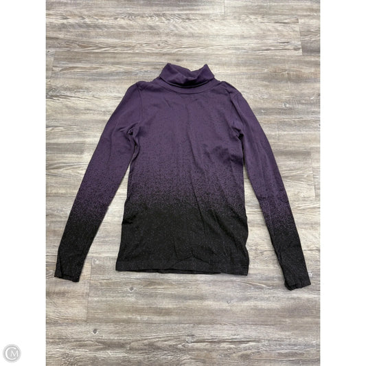 Athletic Top Long Sleeve Collar By Athleta In Purple, Size: M