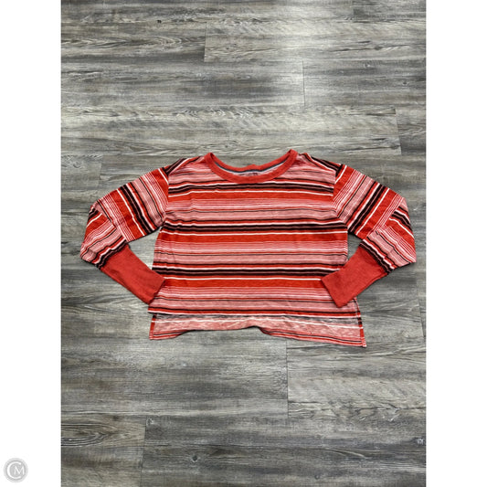 Top Long Sleeve By Pilcro In Orange, Size: M