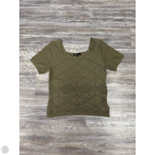 Top Short Sleeve Designer By Frye In Green, Size: M