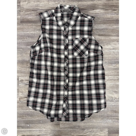 Top Sleeveless By Harley Davidson In Black & White, Size: Xl