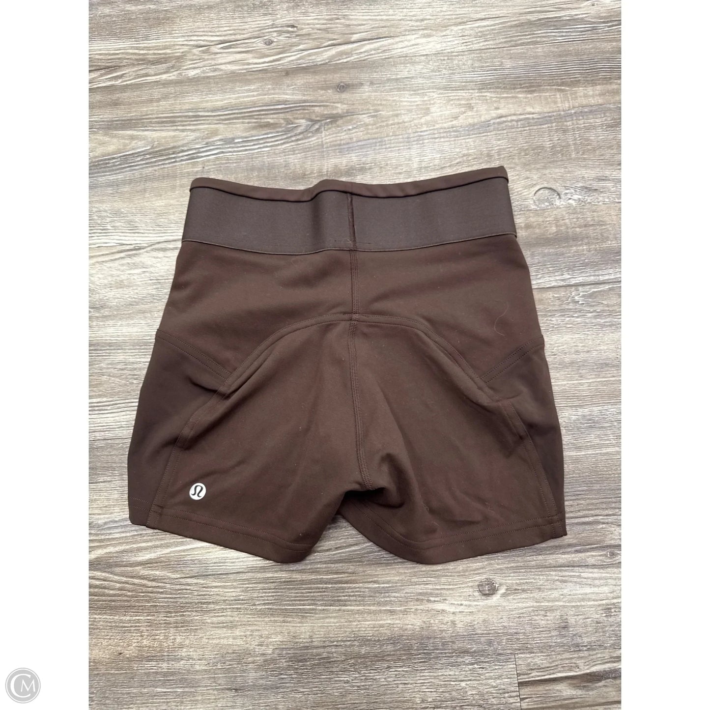 Athletic Shorts By Lululemon In Brown, Size: 4