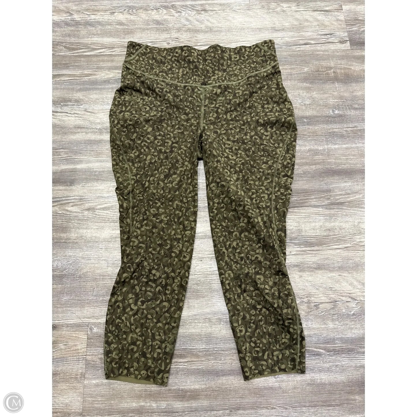 Athletic Leggings By Lululemon In Green, Size: 16