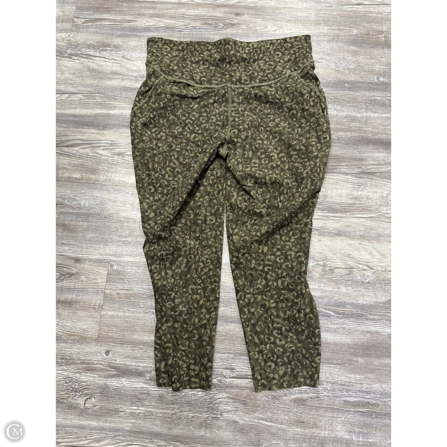 Athletic Leggings By Lululemon In Green, Size: 16