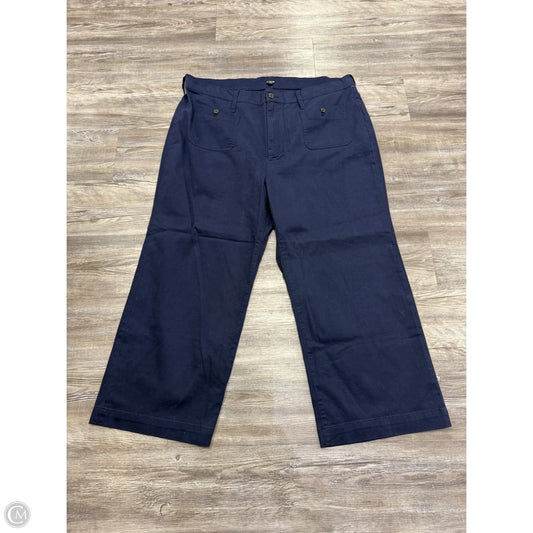 Pants Wide Leg By J. Crew In Blue, Size: 4x