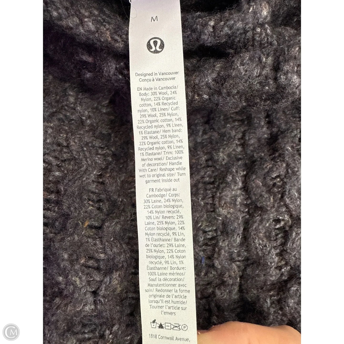 Sweater By Lululemon In Purple, Size: M