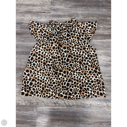 Top Short Sleeve By Sea New York In Animal Print, Size: L