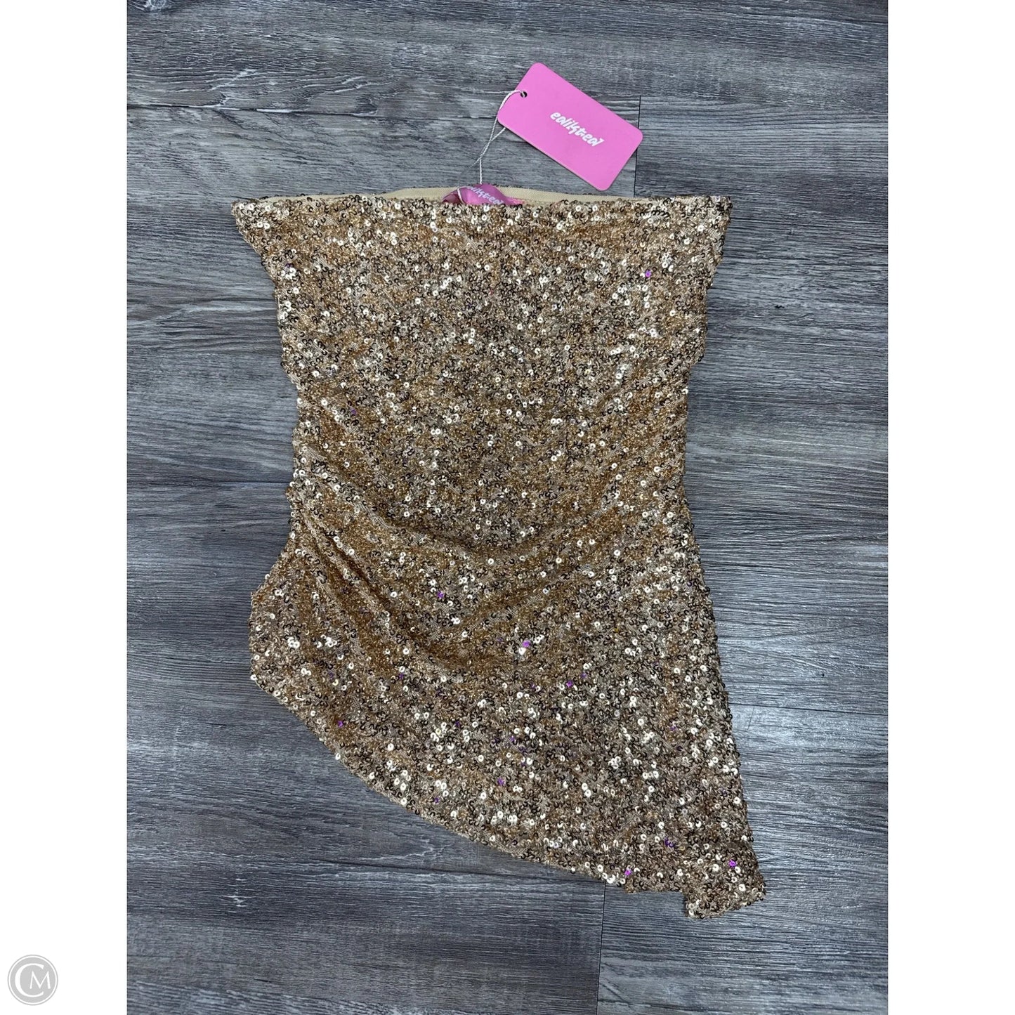 Tank Top By Edikted In Gold, Size: Xs