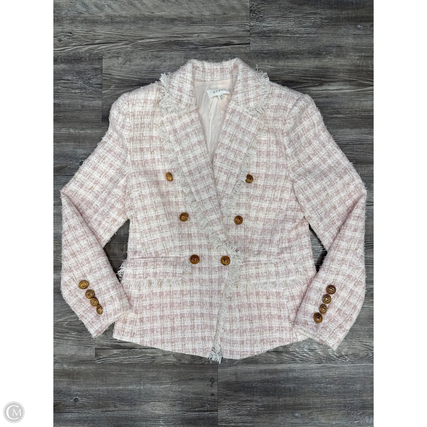 Jacket Other By Mable In Pink & White, Size: Xs